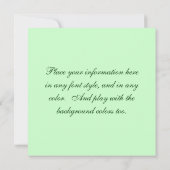 Hummingvogel auf Flug Einladung (Rückseite)