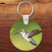 Hummingvogel auf Flug Schlüsselanhänger (Vorderseite)