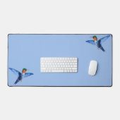 Hummingvögel auf Light Blue Schreibtischunterlage (Tastatur & Maus)