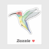 Hummingvogel Aufkleber (Blatt)