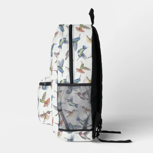 Hummingvögel Bedruckter Rucksack (Rechts)