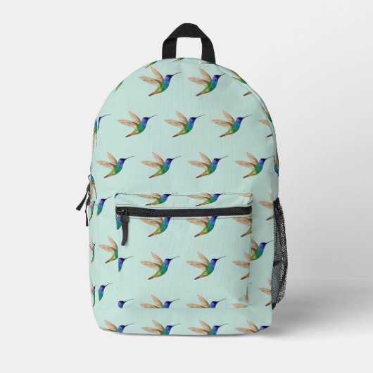 Hummingvogel Bedruckter Rucksack (Vorderseite)