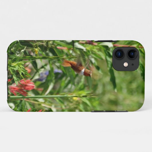 Hummingvogel-Blume Case-Mate iPhone Hülle (Rückseite (Horizontal))