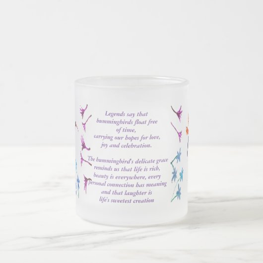 Hummingvogel-Blume Mattglastasse (Mittel)