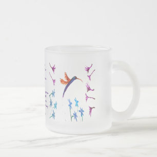 Hummingvogel-Blume Mattglastasse