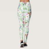 Hummingvögel - Botanische Florale Leggings (Rückseite)
