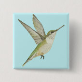 Hummingvogel Button (Vorderseite)