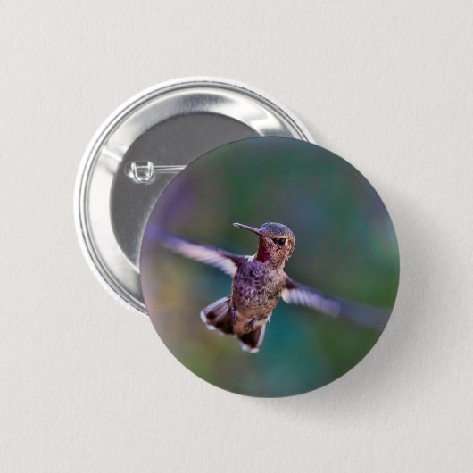Hummingvogel Button (Vorne & Hinten)