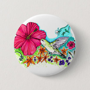 Hummingvogel Button