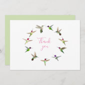 Hummingvogel Dankeskarte (Vorne/Hinten)