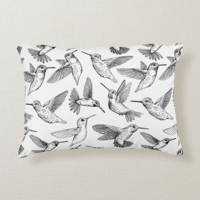 Hummingvögel Dekokissen (Vorderseite)