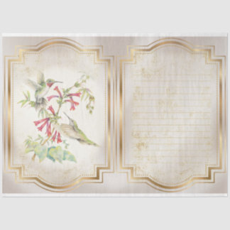 Hummingvögel - Design 3 Seidenpapier
