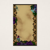 Hummingvögel, Dragonfly und Trauben Viktorianisch (Vorderseite)