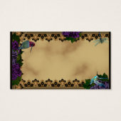 Hummingvögel, Dragonfly und Trauben Viktorianisch (Rückseite)