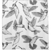 Hummingvögel Duschvorhang (Vorderseite)