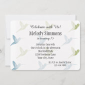 Hummingvögel Einladung (Rückseite)