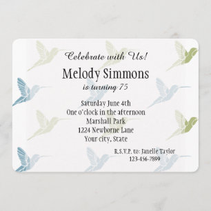 Hummingvögel Einladung