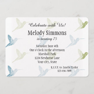 Hummingvögel Einladung