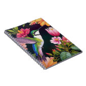 Hummingvogel farbenfrohe Blumenbilder Notizblock (Rechte Seite)
