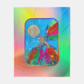 Hummingvogel Fleecedecke (Vorderseite)