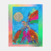 Hummingvogel Fleecedecke (Vorderseite)