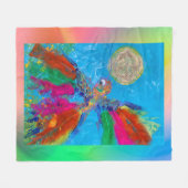 Hummingvogel Fleecedecke (Vorderseite (Horizontal))
