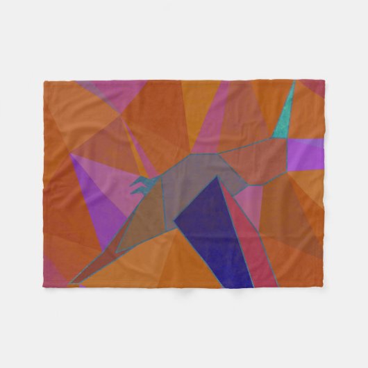 Hummingvogel Fleecedecke (Vorderseite (Horizontal))