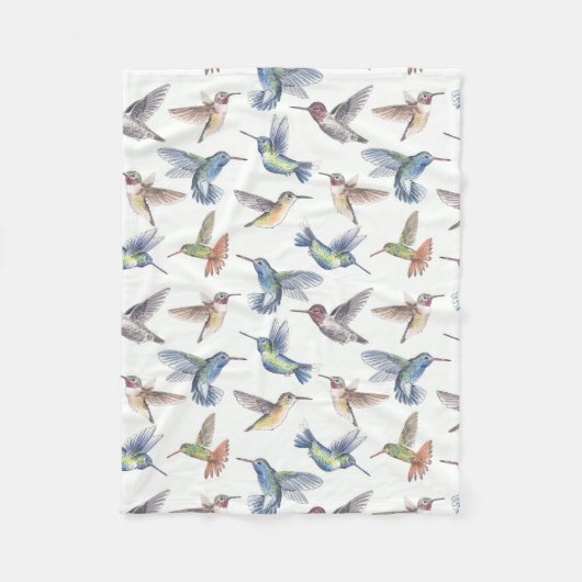 Hummingvögel Fleecedecke (Vorderseite)