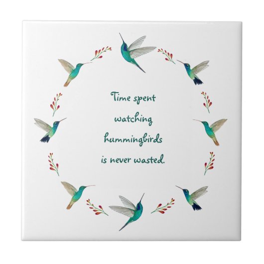 Hummingvögel Fliese (Vorderseite)