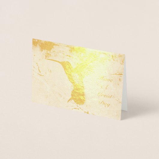 Hummingvogel Folienkarte (Vorderseite)