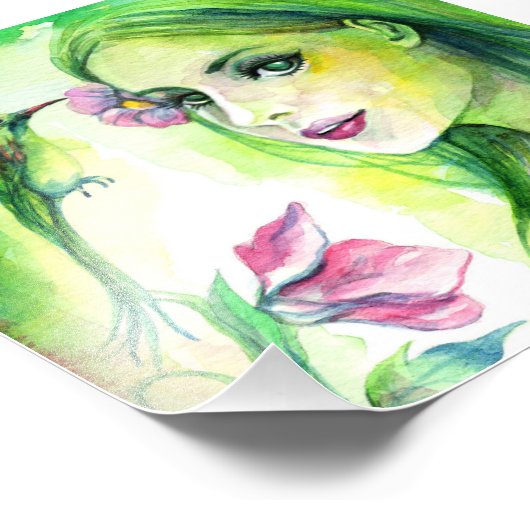 Hummingvogel Fotodruck (Ecke)