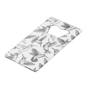 Hummingvögel Geldbeutel Flaschenöffner (Vorderseite Schrägansicht)