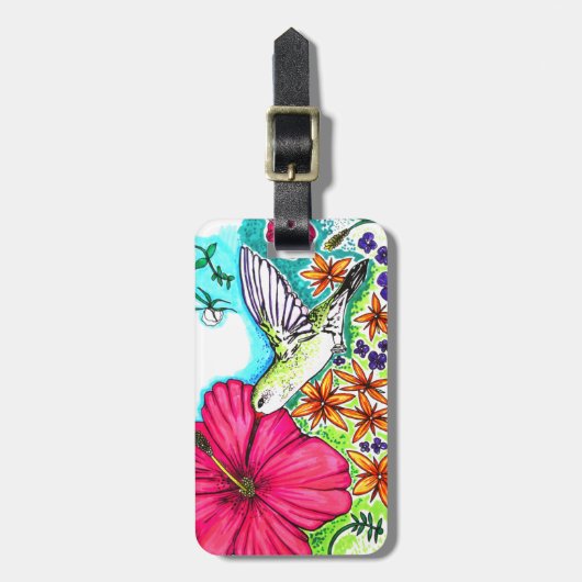 Hummingvogel Gepäckanhänger (Vorderseite vertikal)