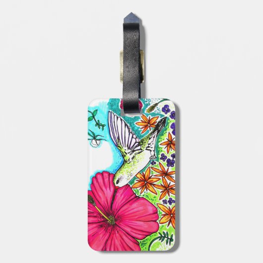 Hummingvogel Gepäckanhänger (Rückseite vertikal)