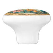 Hummingvogel Gerahmt und im Flug Keramikknauf (Seitenansicht)