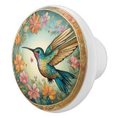 Hummingvogel Gerahmt und im Flug Keramikknauf (Rechts)