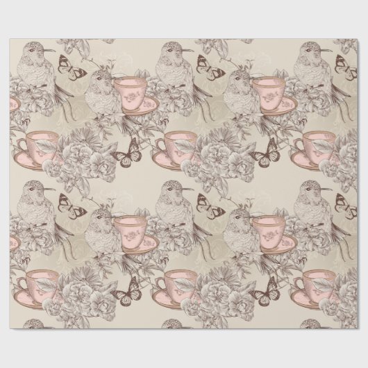 Hummingvögel Geschenkpapier (Flach)