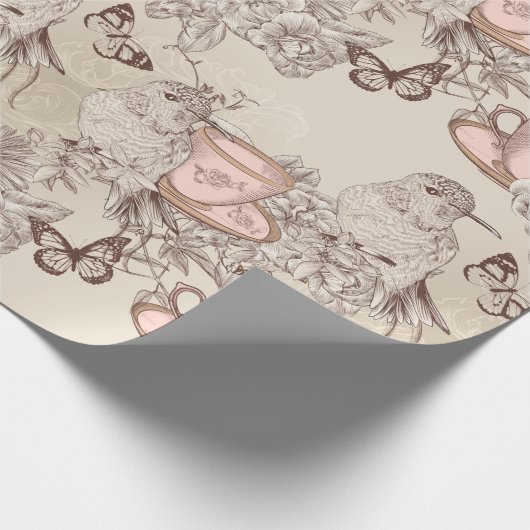 Hummingvögel Geschenkpapier (Ecke)
