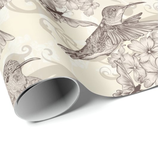 Hummingvögel Geschenkpapier (Rolleneckpunkt)