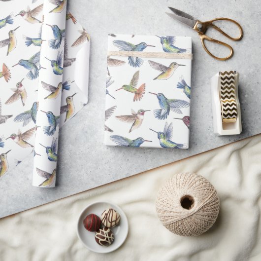Hummingvögel Geschenkpapier (Basteln)