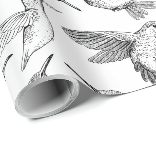 Hummingvögel Geschenkpapier (Rolleneckpunkt)