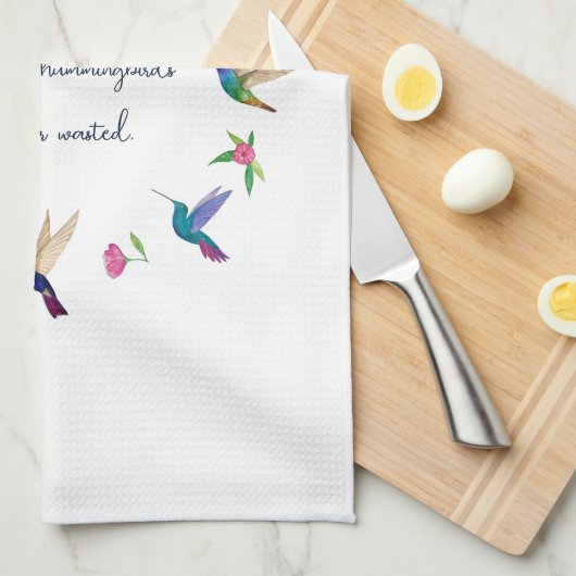 Hummingvogel Geschirrtuch (Viertel Falte)