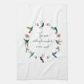 Hummingvogel Geschirrtuch (Vertikal)