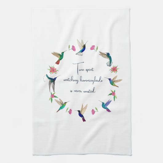 Hummingvogel Geschirrtuch (Vertikal)