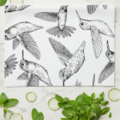 Hummingvögel Geschirrtuch (Gefaltet)
