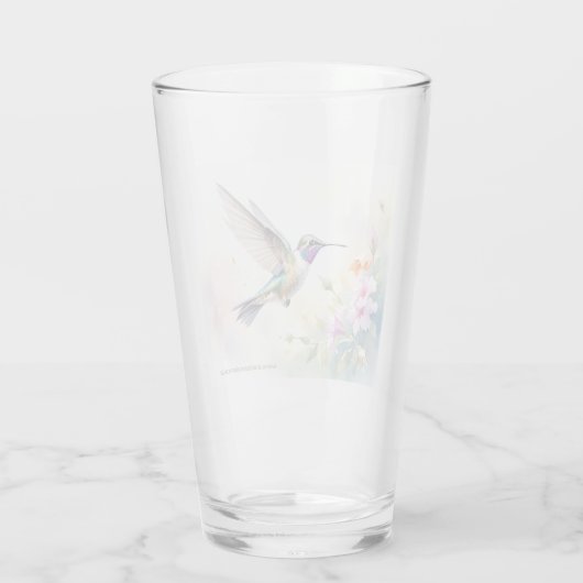 Hummingvogel Glas (Rückseite)