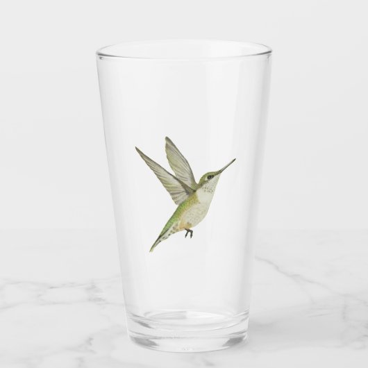 Hummingvogel Glas (Vorderseite)