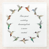 Hummingvogel Glasuntersetzer (Vorderseite)