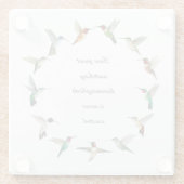 Hummingvogel Glasuntersetzer (Rückseite)