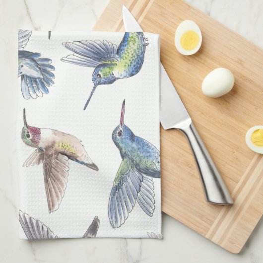 Hummingvögel Handtuch (Viertel Falte)